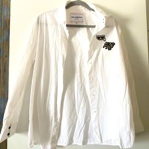 Button down shirt long oversized